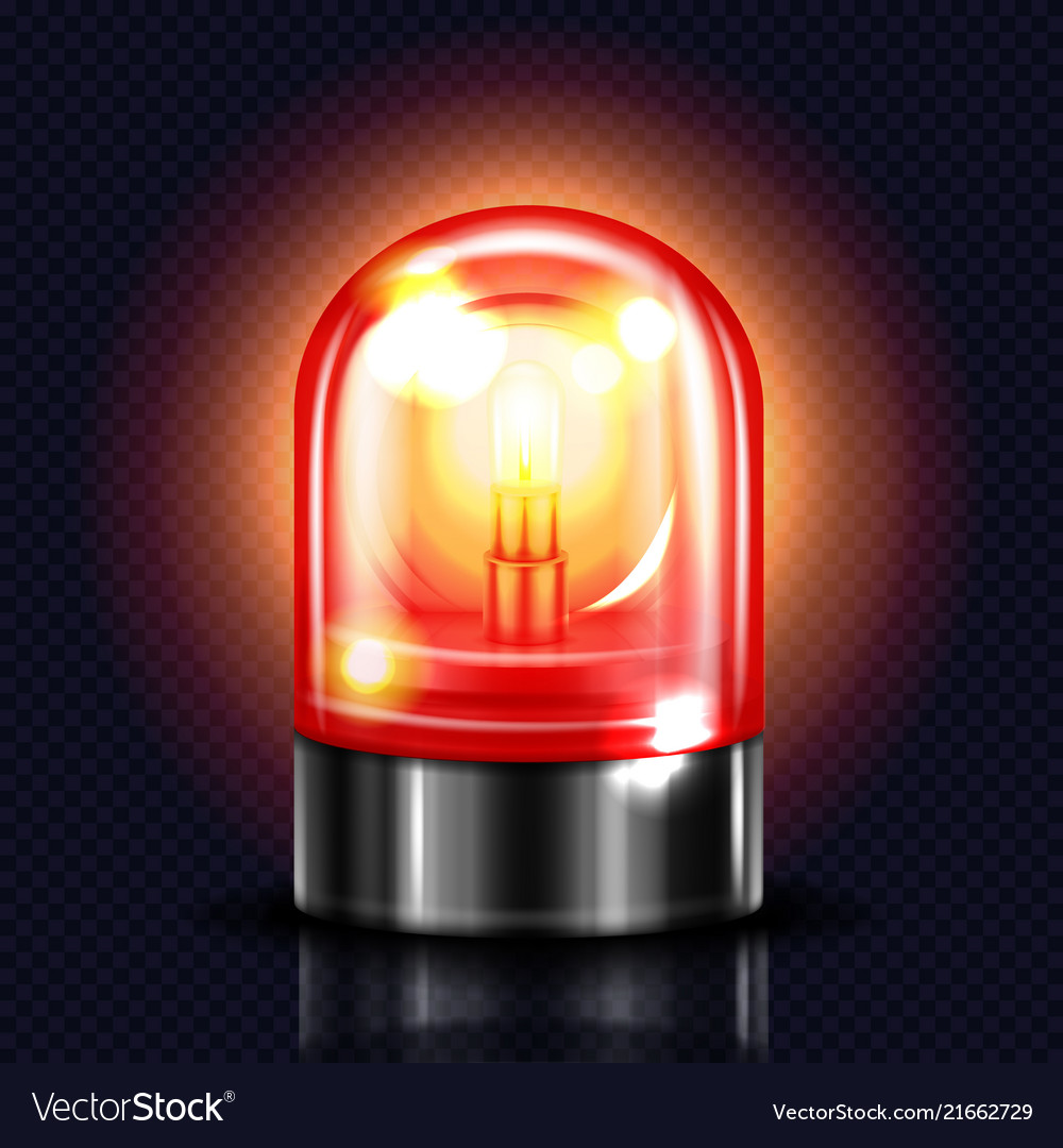 red alarm light hd cartoon