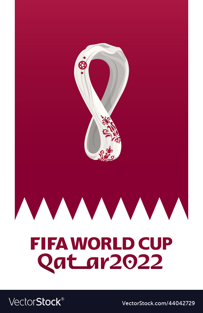 World cup logo 2022 qatar 2022 cup Royalty Free Vector Image