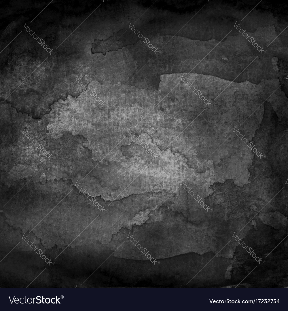 Black paper watercolor texture in square format Vector Image