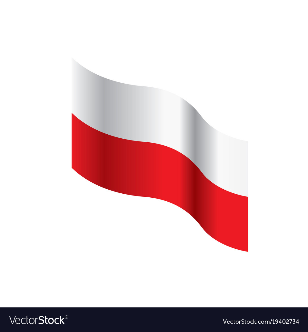 Poland flag Royalty Free Vector Image - VectorStock