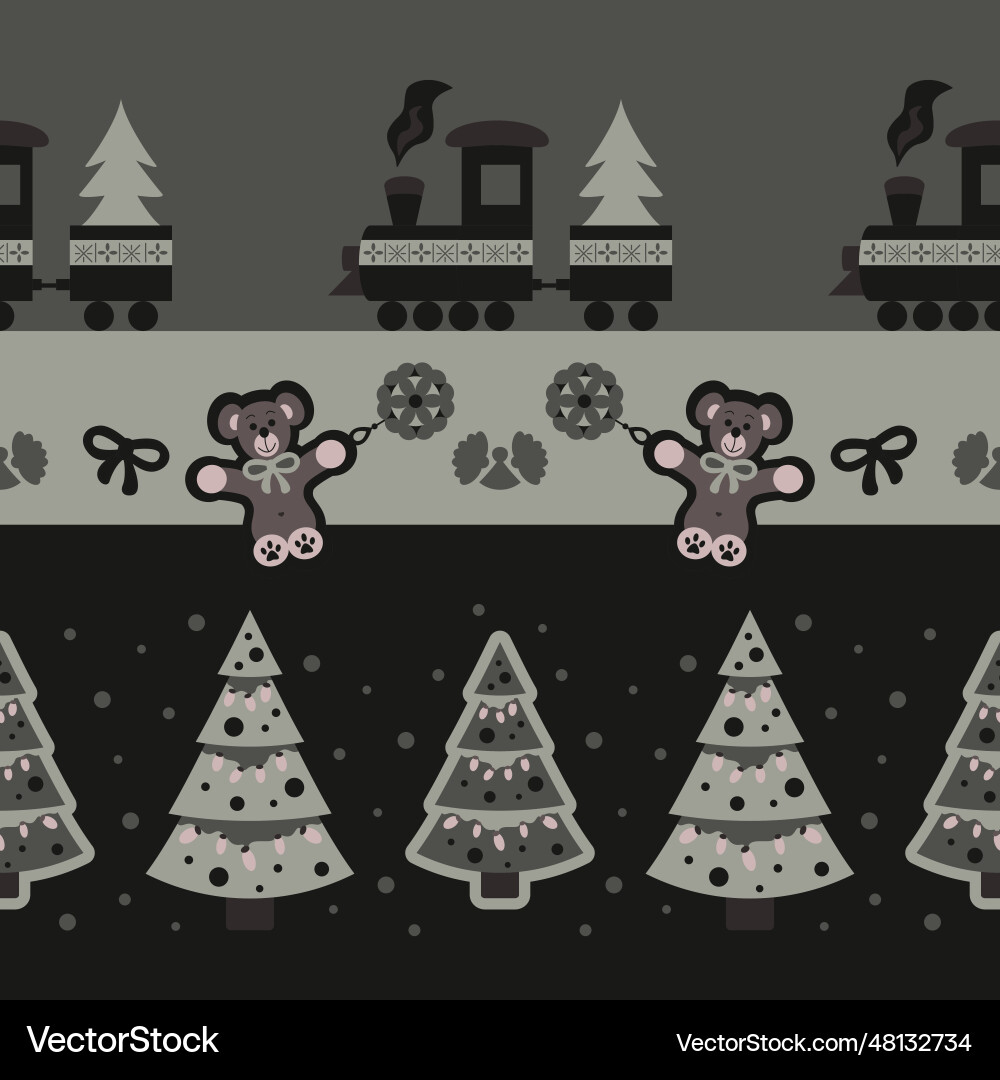 Seamless pattern christmas theme Royalty Free Vector Image