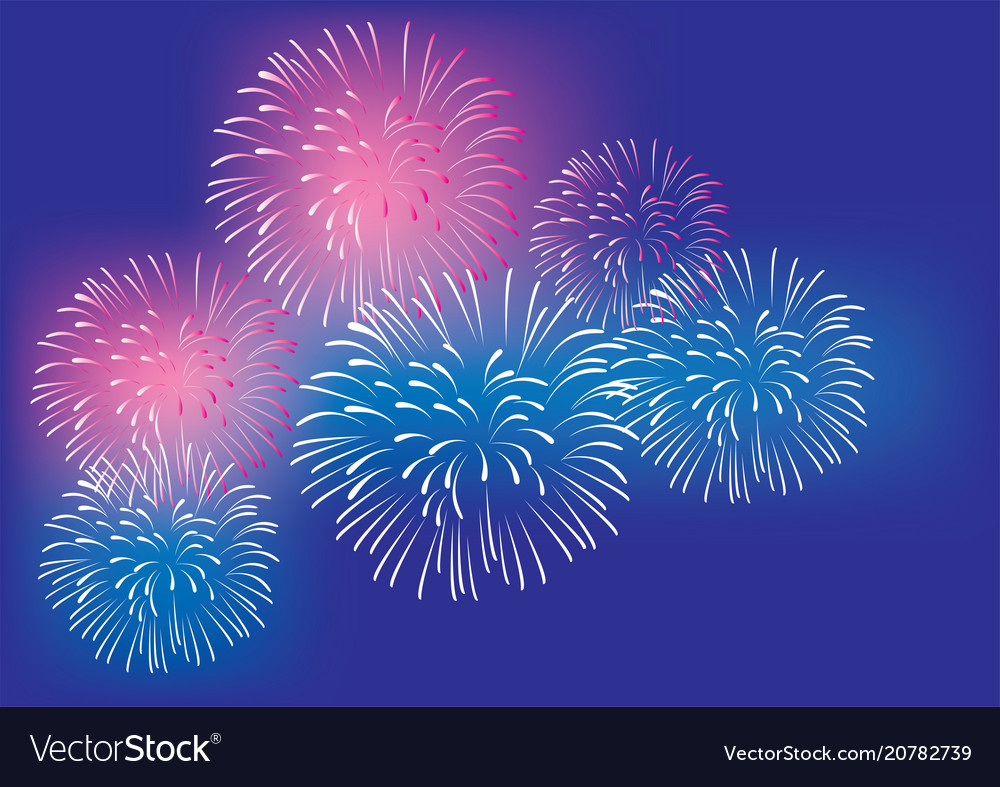 fireworks background royalty free vector image