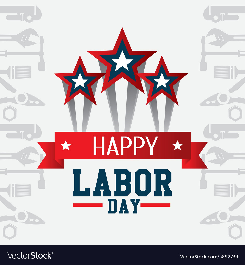 Labor day card design