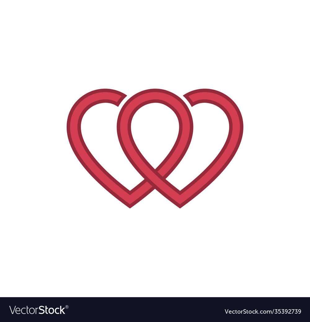 Love heart icon valentine lovely passion drawn