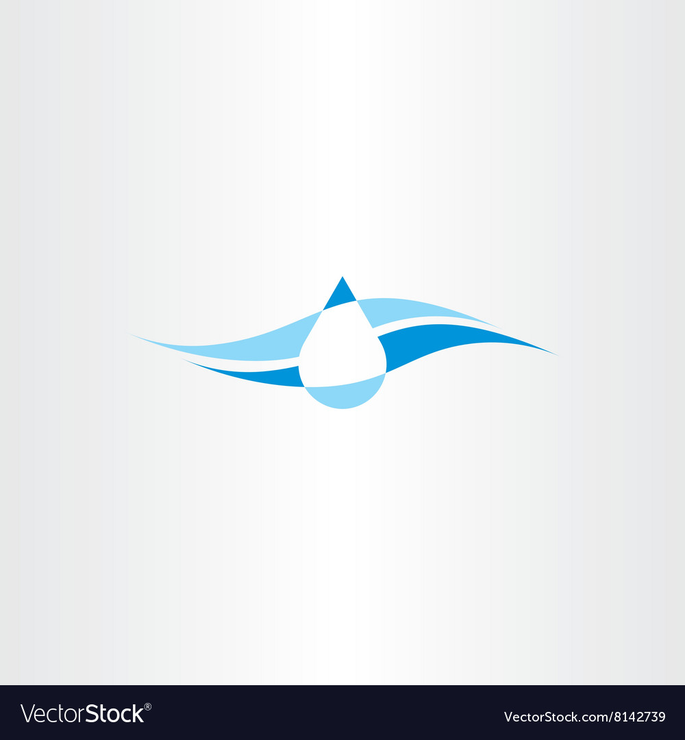 Spring fresh mineral water icon logo Royalty Free Vector