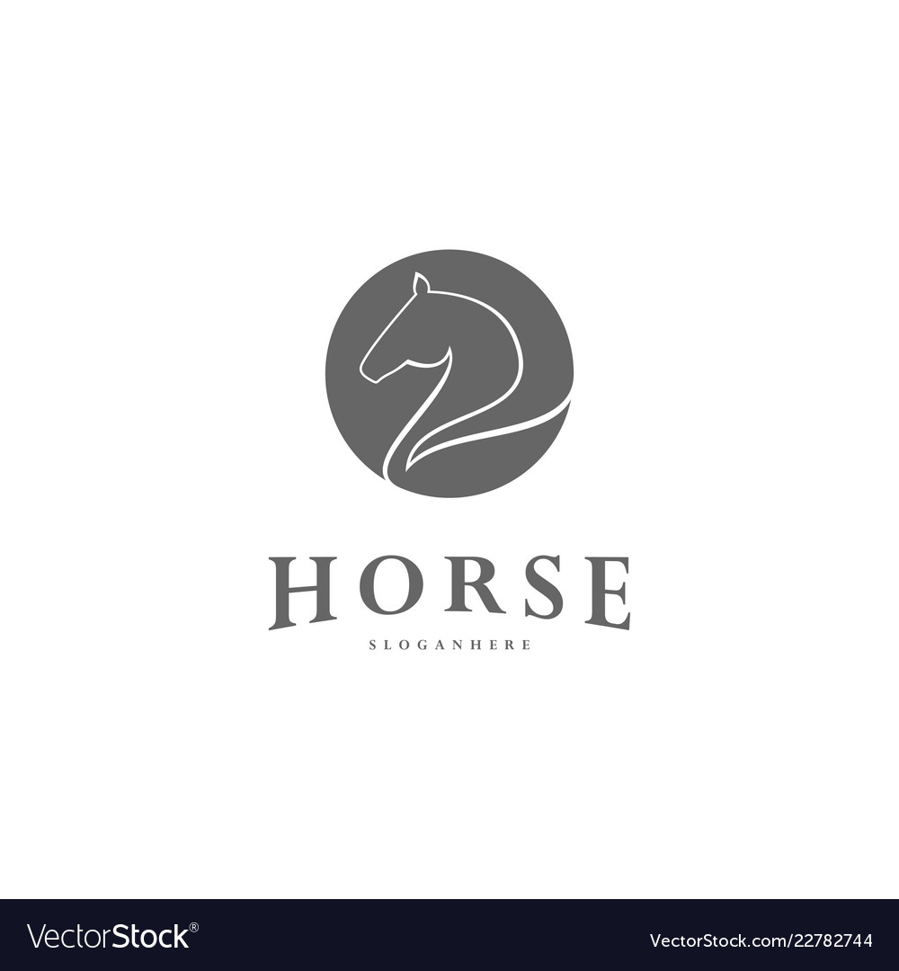 pegasus logo template horse logo template vector image template horse