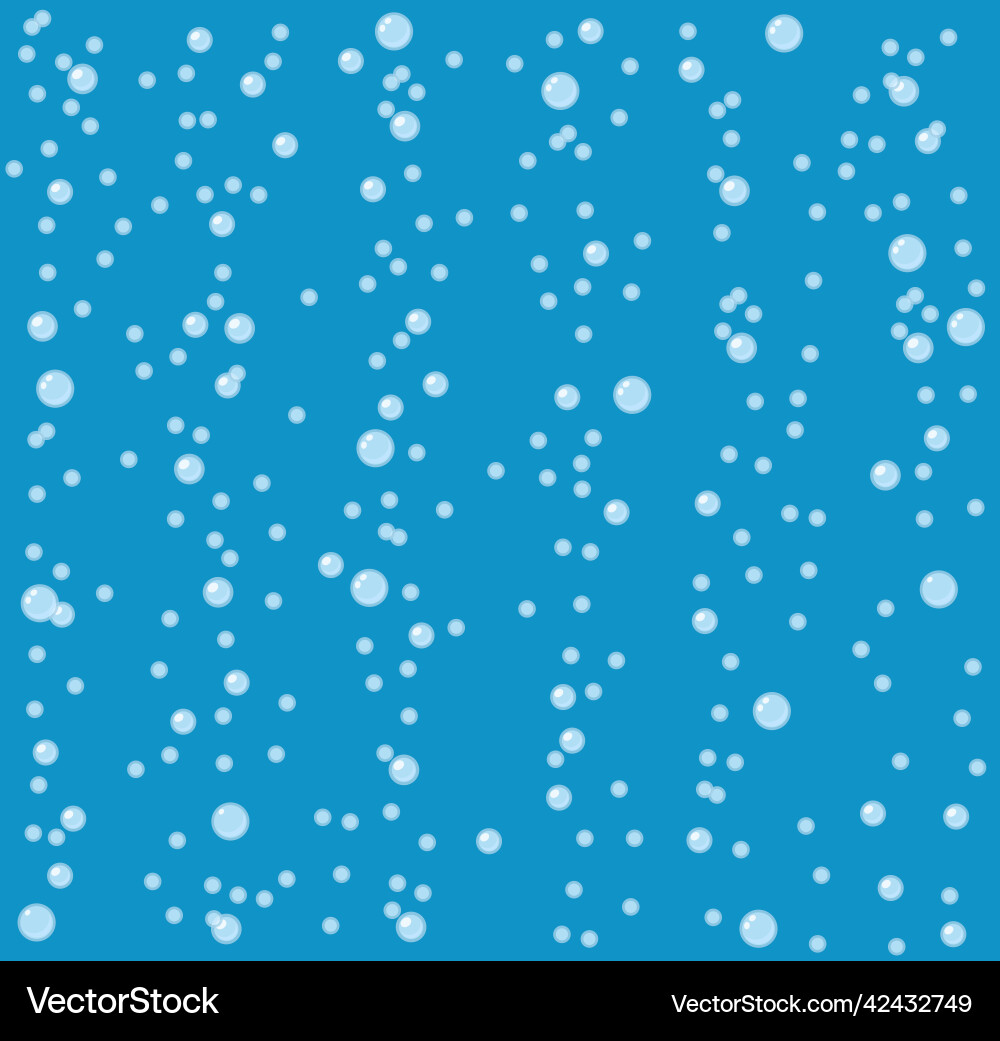 Abstract background blue bubbles composition set Vector Image