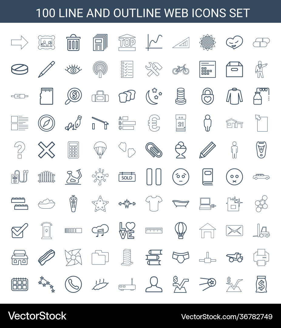 Web icons Royalty Free Vector Image - VectorStock