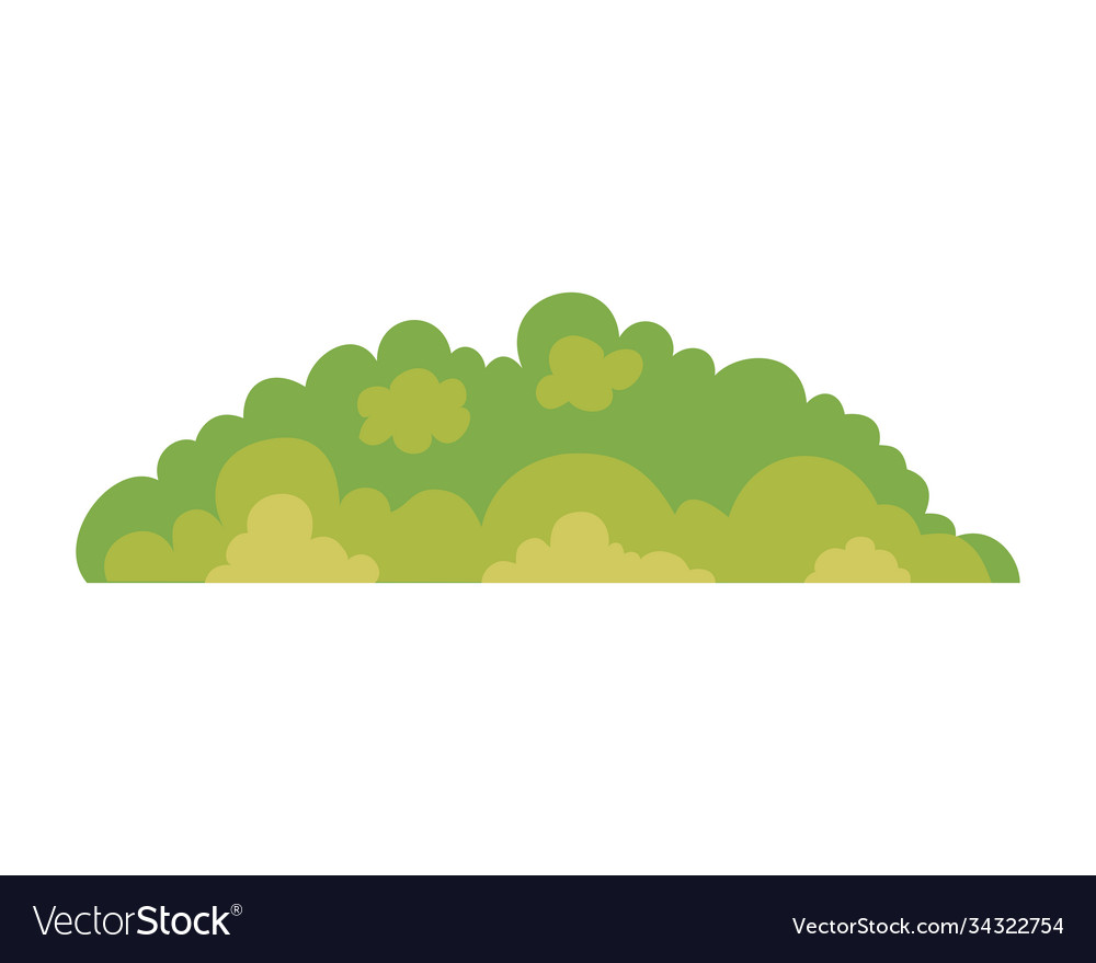 Isolated nature shrub design Royalty Free Vector Image