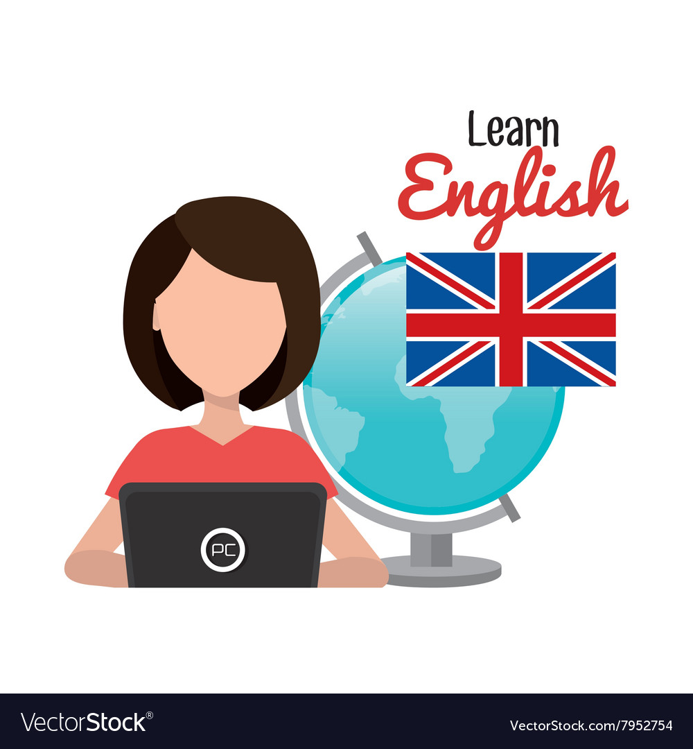 Download Learn english design Royalty Free Vector Image