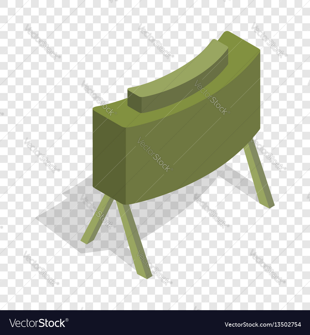 Military mine isometric icon