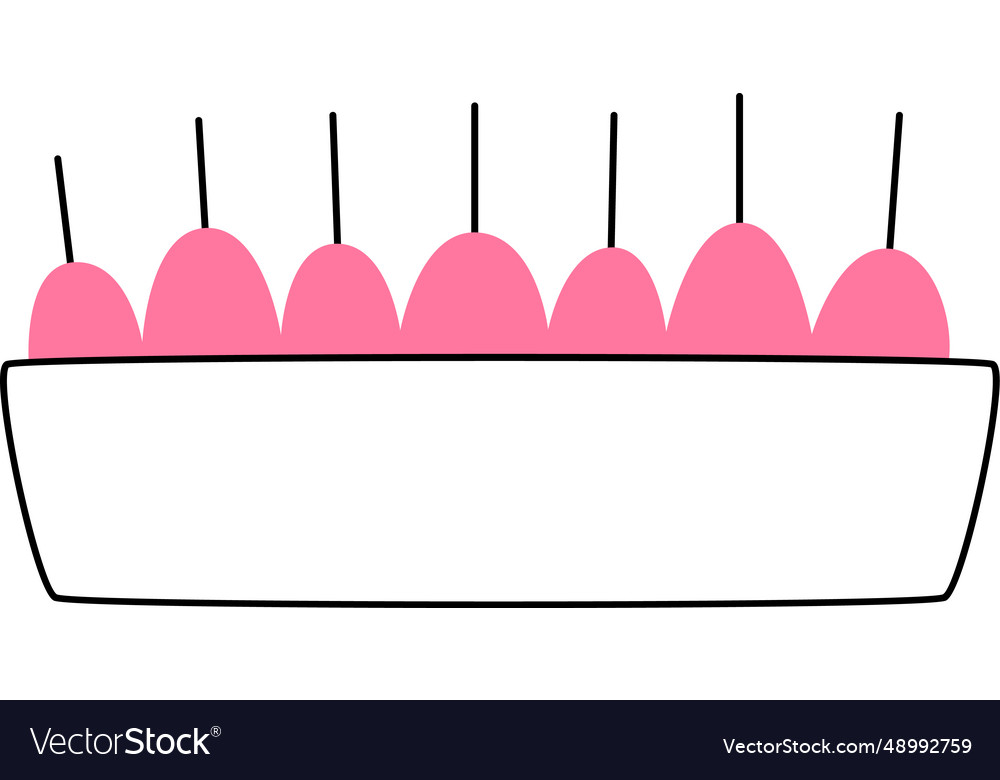 Pie sweet bakery Royalty Free Vector Image - VectorStock