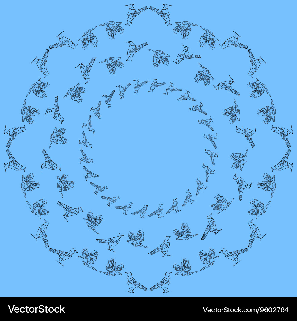 Frames with crows Royalty Free Vector Image - VectorStock