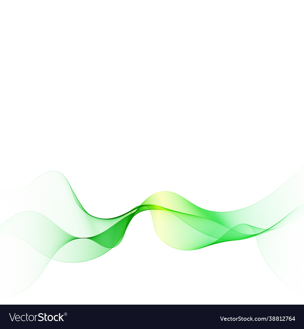 Green wave abstract graphics Royalty Free Vector Image