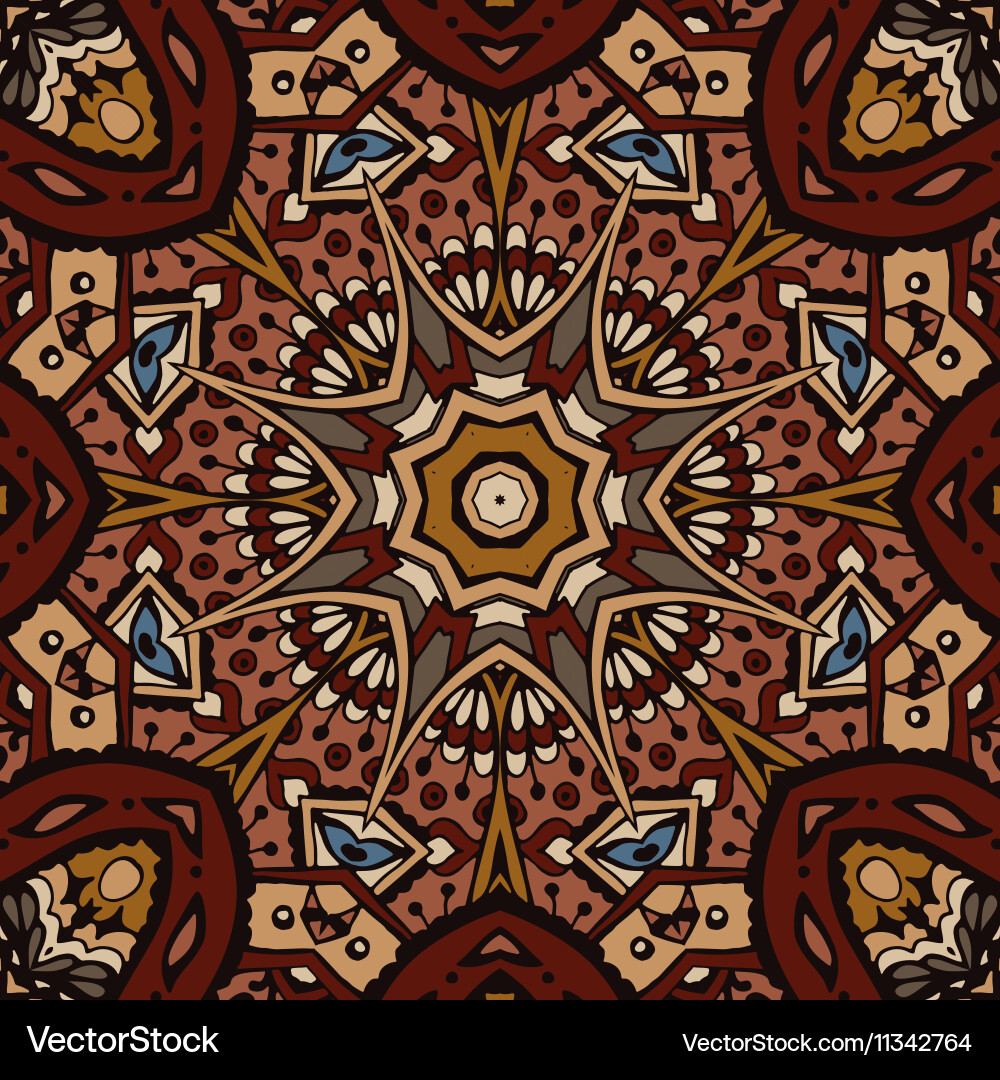 Seamless ethnic geometric pattern Royalty Free Vector Image