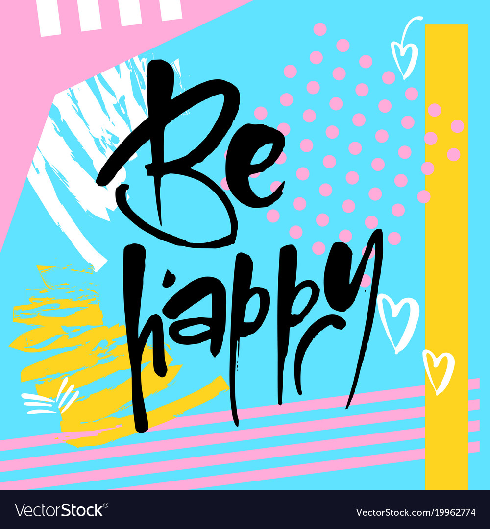 Motivational lettering positive message Royalty Free Vector