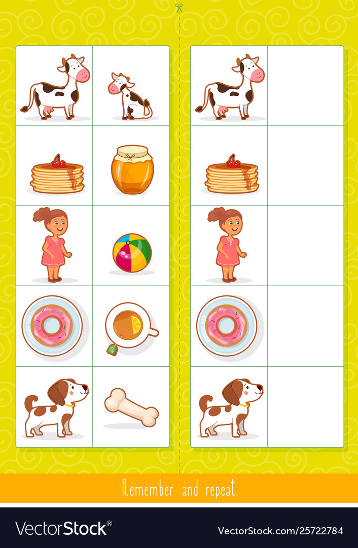 Monster Memory Game, Worksheet, Education.com