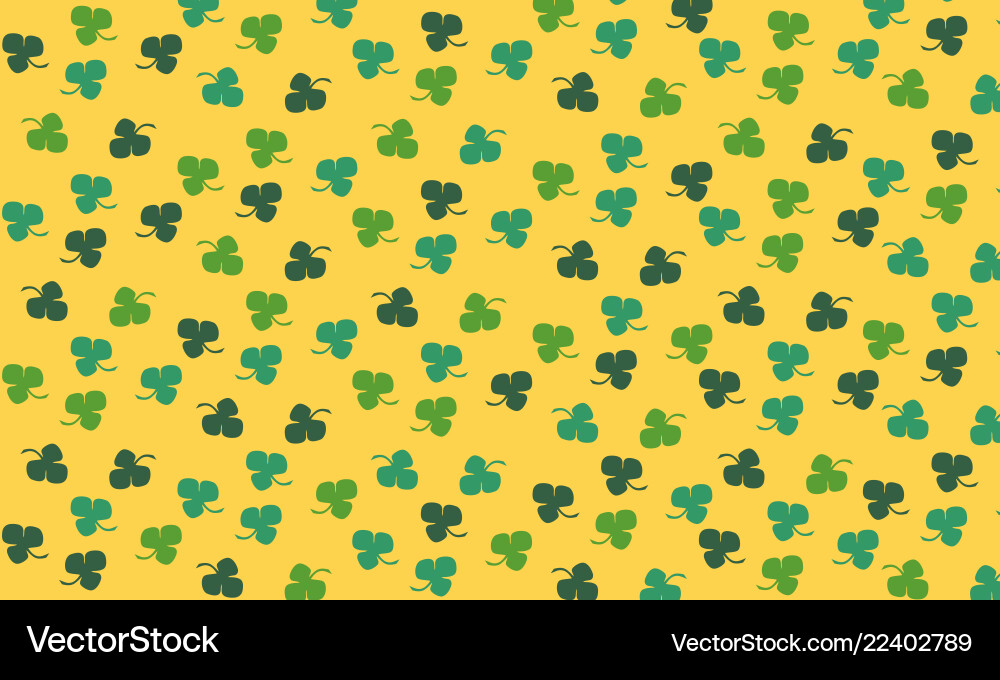 Clovers pattern Royalty Free Vector Image - VectorStock
