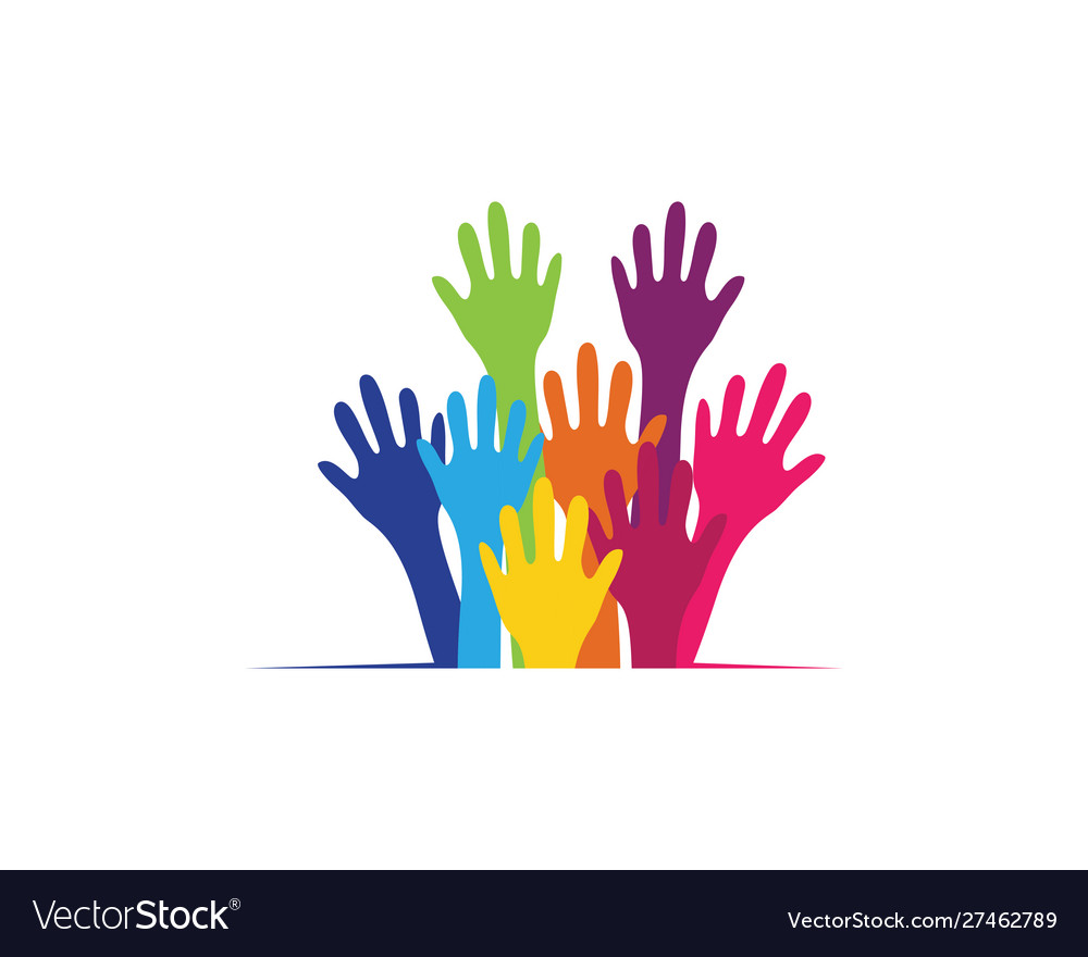 Hand care logo template icon Royalty Free Vector Image