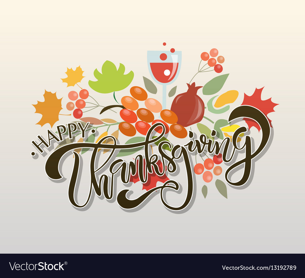 Happy thanksgiving day logotype badge and icon