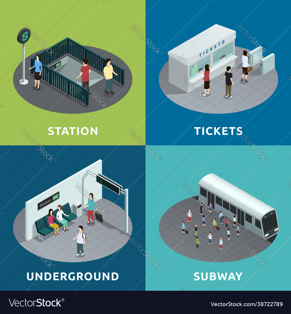 Subway isometrisches Design