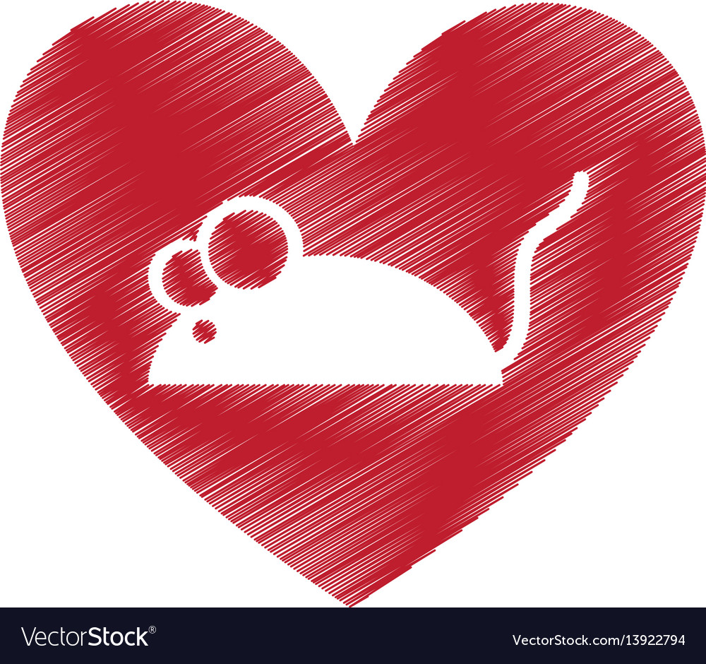 Cute mouse isolated icon