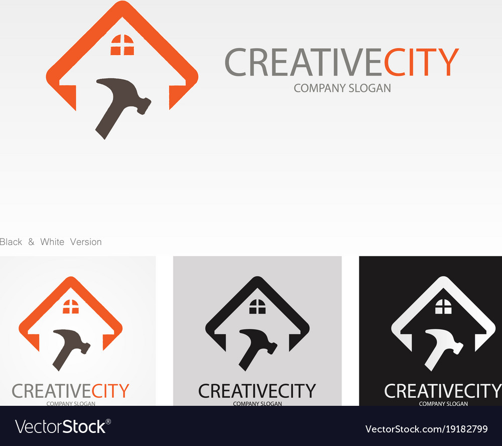 Building repaire creative logo