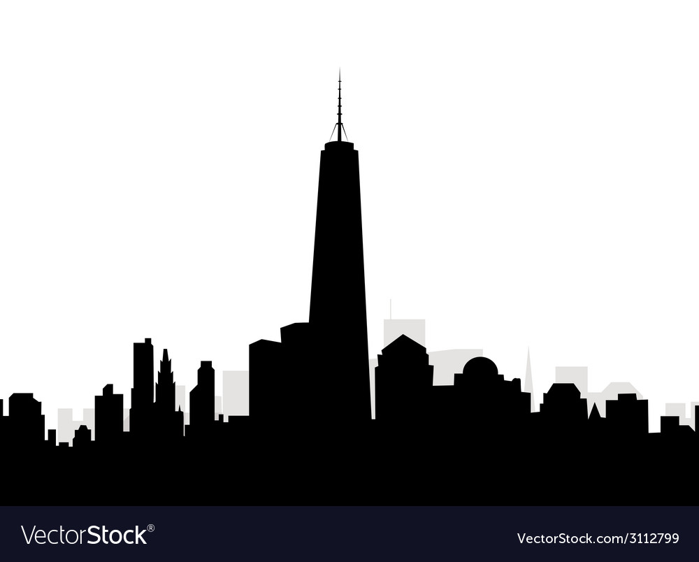 New york skyline Royalty Free Vector Image - VectorStock