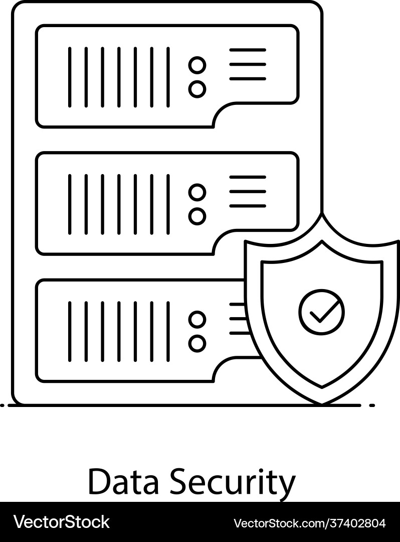 Data security Royalty Free Vector Image - VectorStock