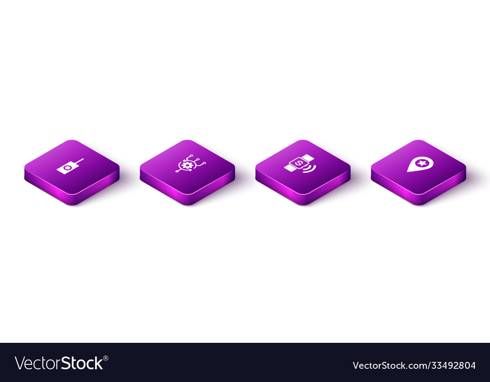 Set isometric remote control algorithm Royalty Free Vector
