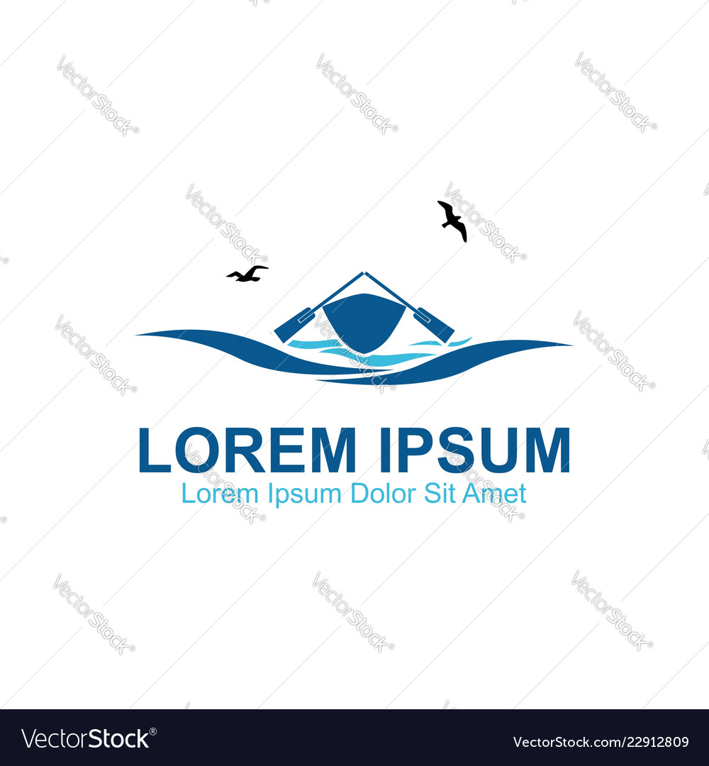 Canoe boat league Royalty Free Vector Image - VectorStock