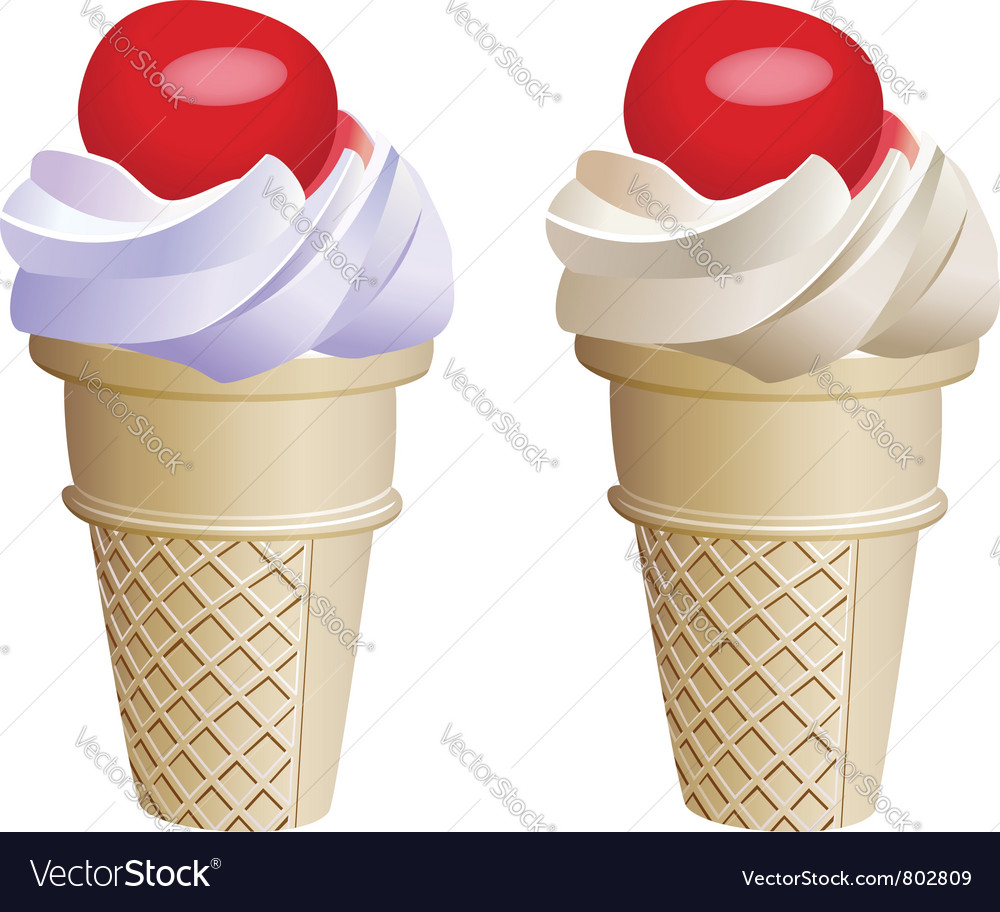 fruit icecream cones royalty