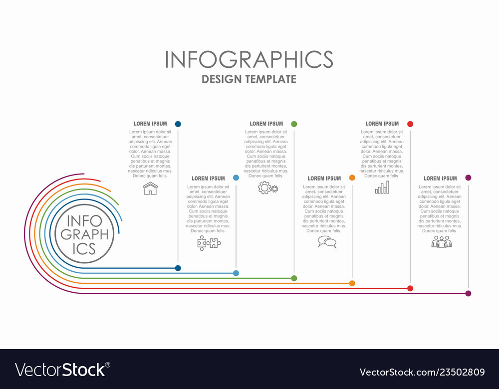 Infographic design template with place for your vector image Infographic design template with place for your