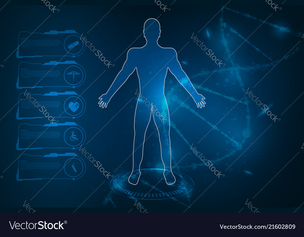 Medical health care human body diagnostics Vector Image