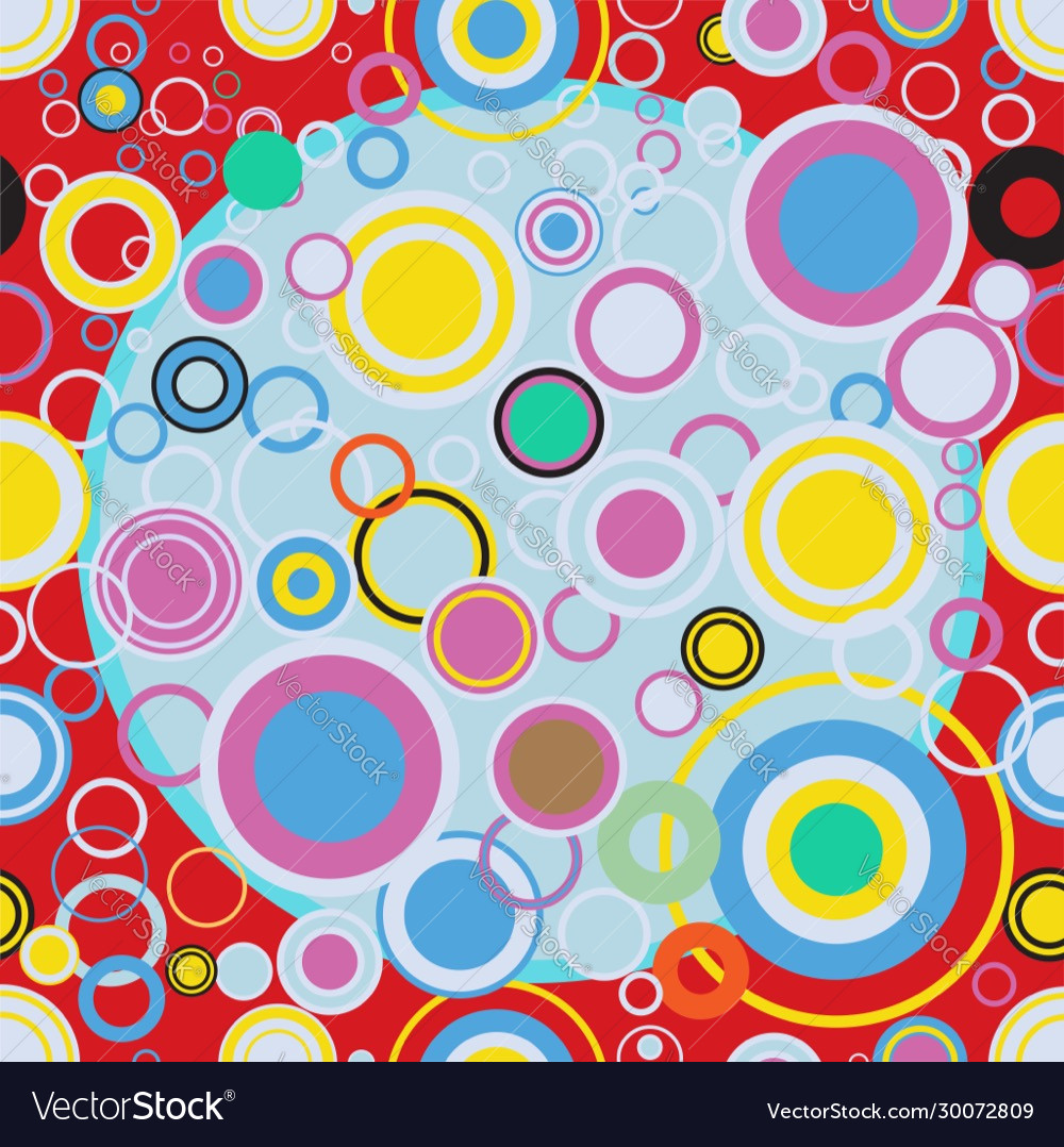 Pop art colour background circles