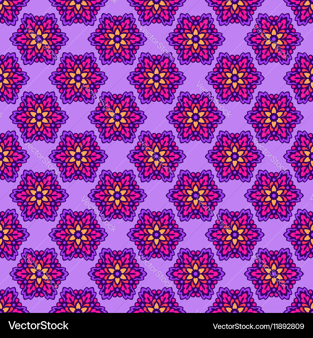 Seamless background with abstract ethnic pattern Vector Image