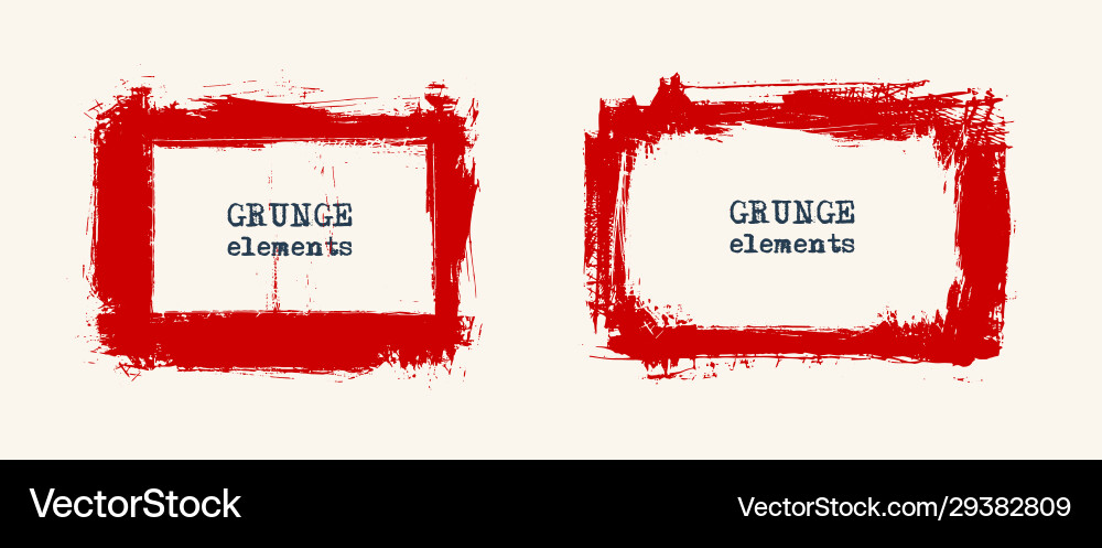 Set grunge frames background Royalty Free Vector Image