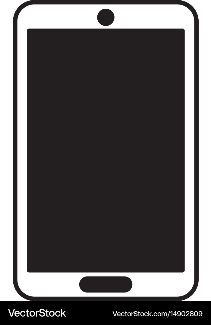 Smartphone device isolated icon Royalty Free Vector Image
