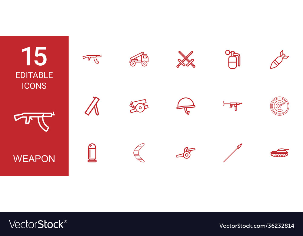 15 weapon icons