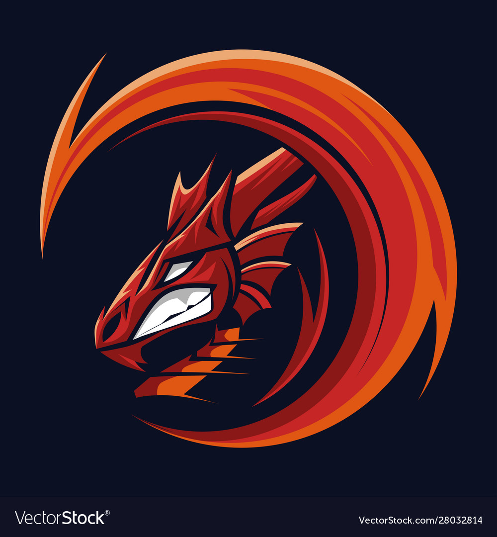 Dragon Sport Gaming Mascot Logo Template Vector Image