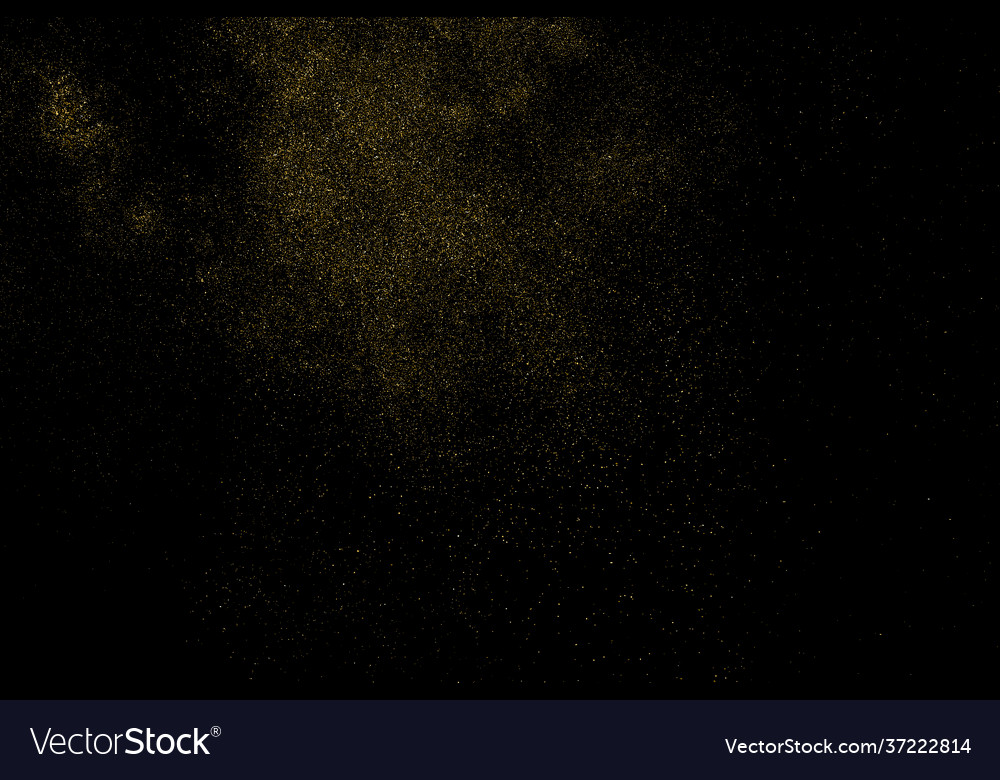 Golden stardust vector image Golden stardust