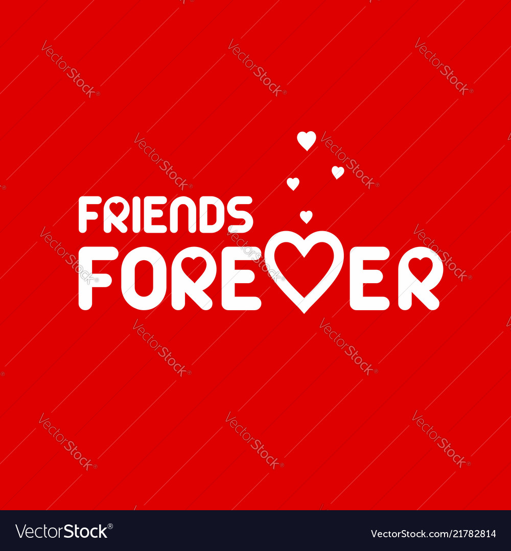 Happy freindship day design with typography Vector Image