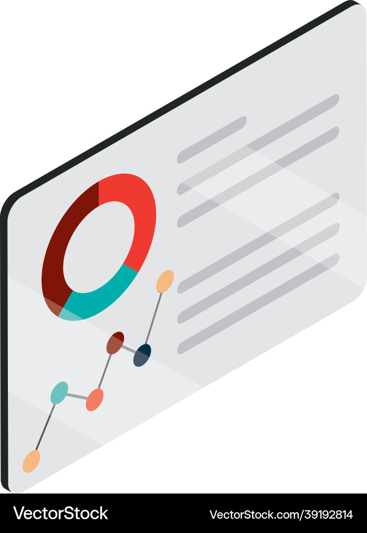 Statistic data analysis Royalty Free Vector Image
