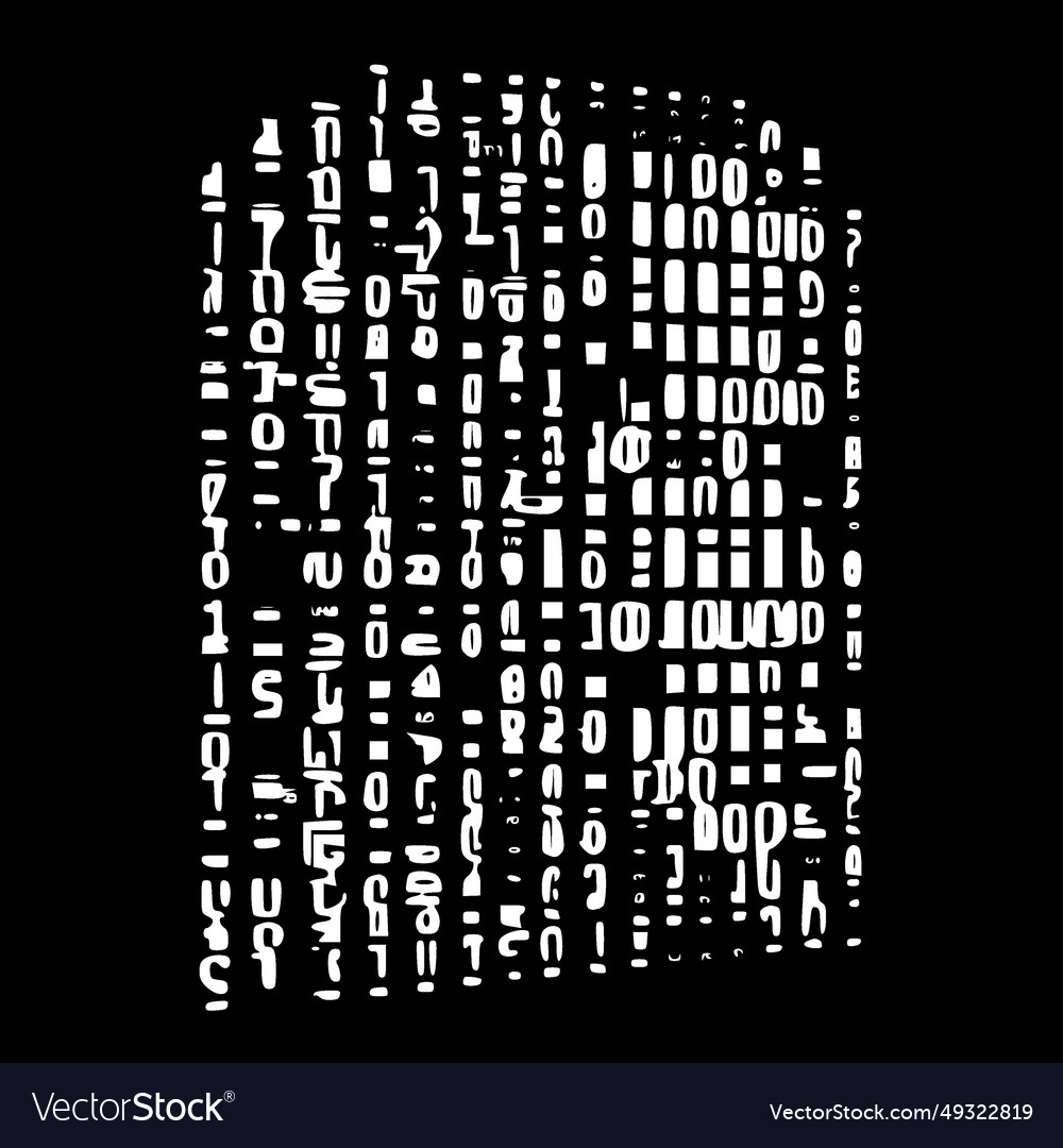 Binary code - high quality logo ideal Royalty Free Vector