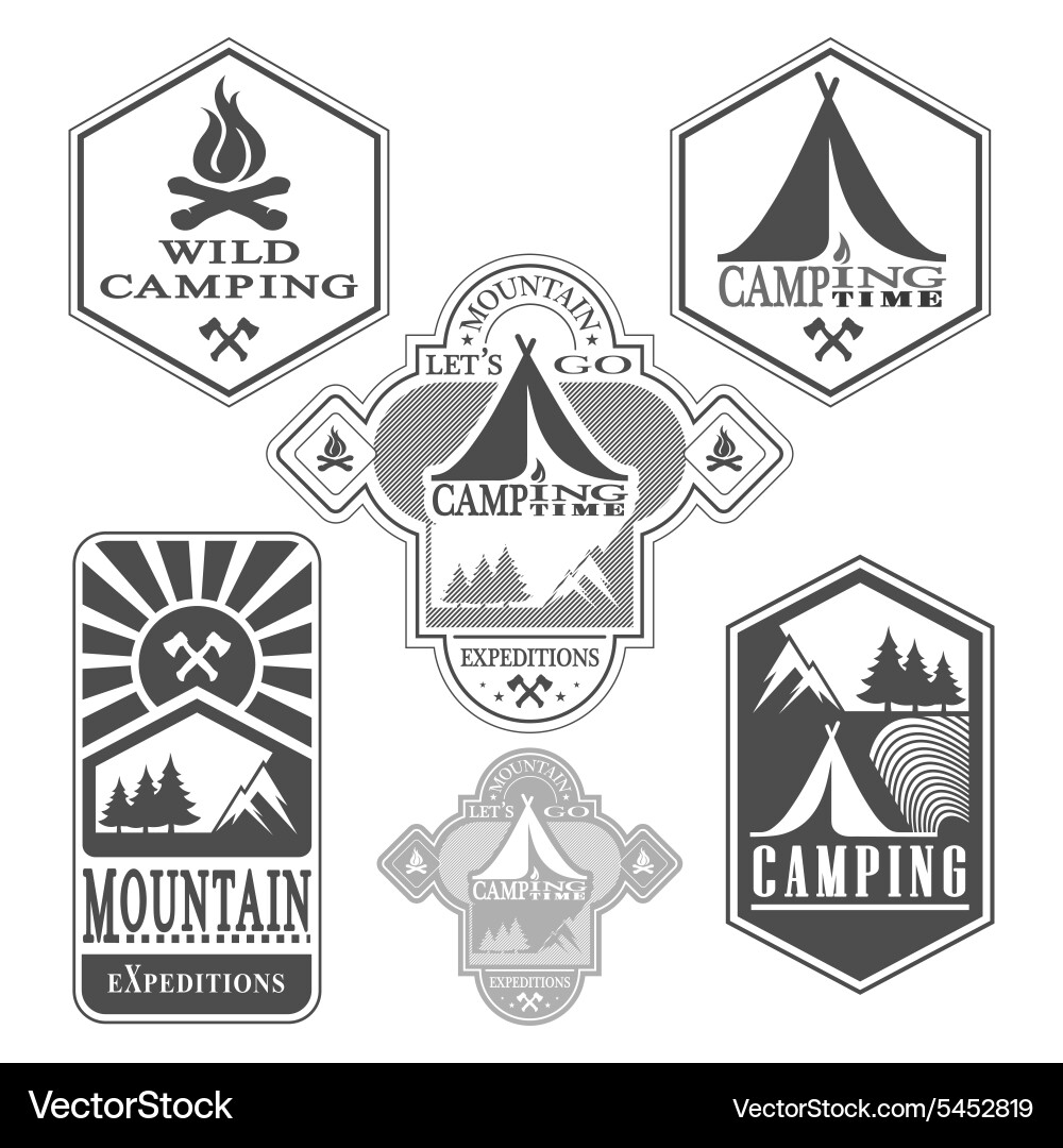 Camping Royalty Free Vector Image - VectorStock
