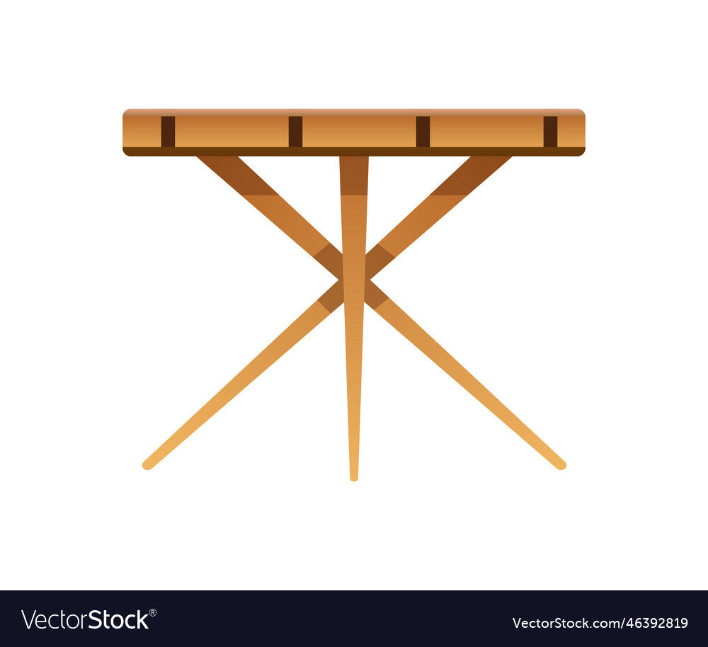 Flat wooden table Royalty Free Vector Image - VectorStock