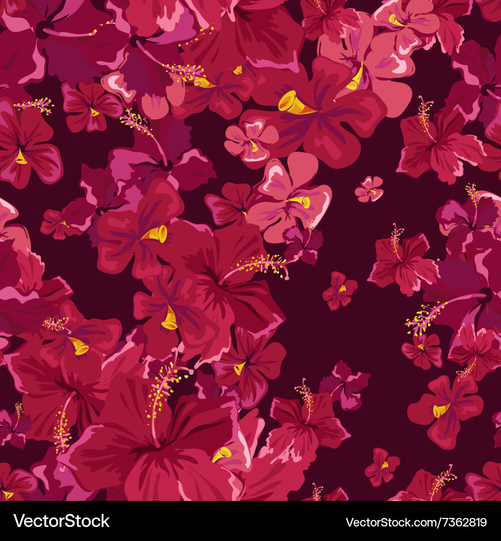 Flower seamless pattern Royalty Free Vector Image