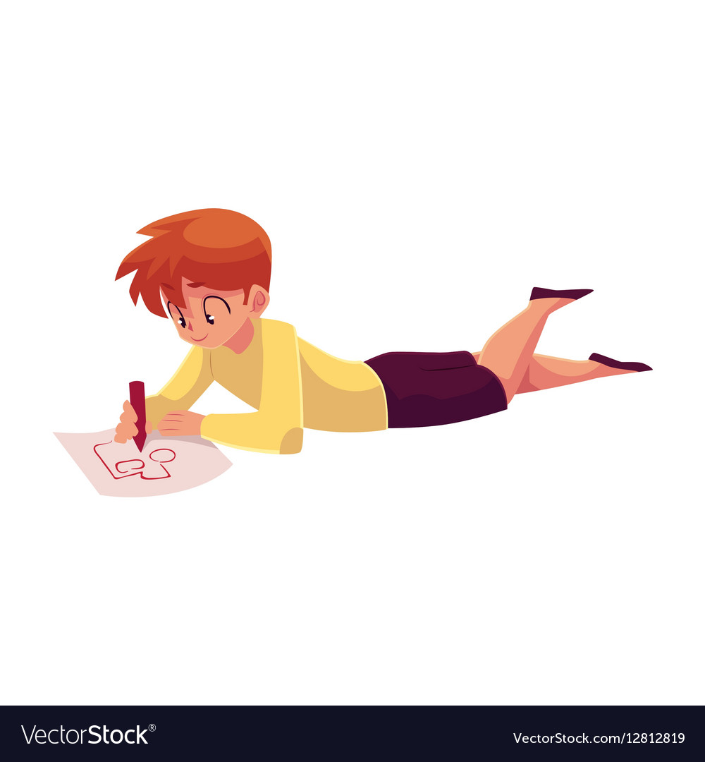floor drawing car truck with Vector Image