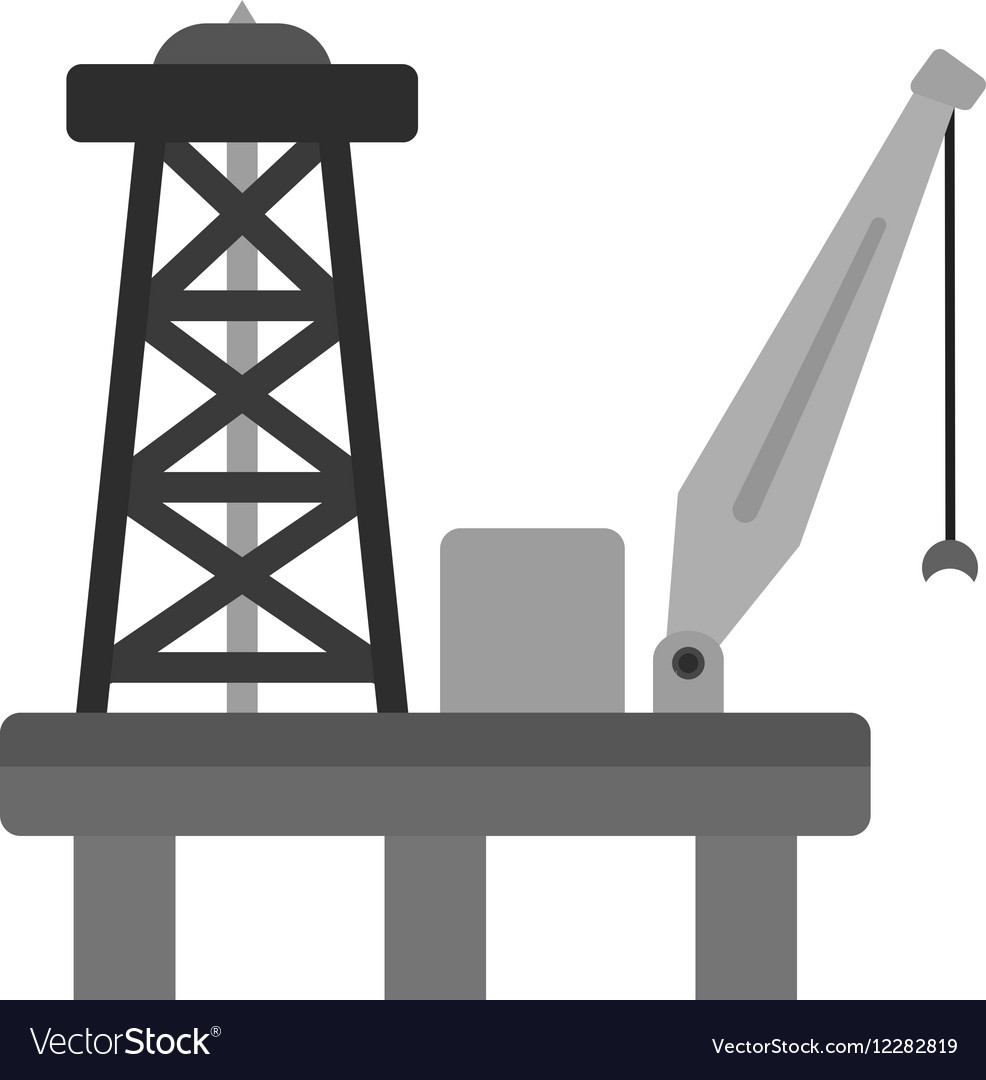 Oil platform Royalty Free Vector Image - VectorStock