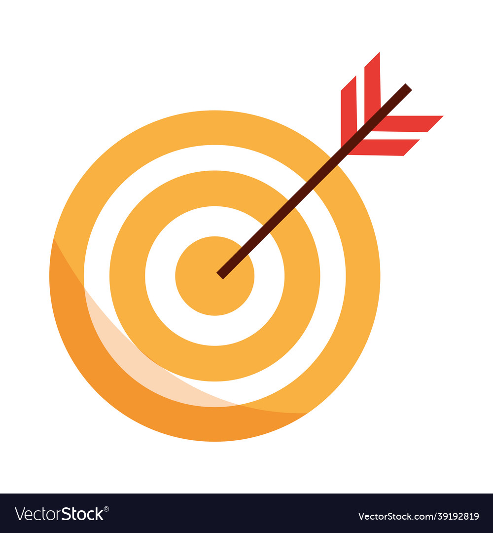 Target and arrow Royalty Free Vector Image - VectorStock